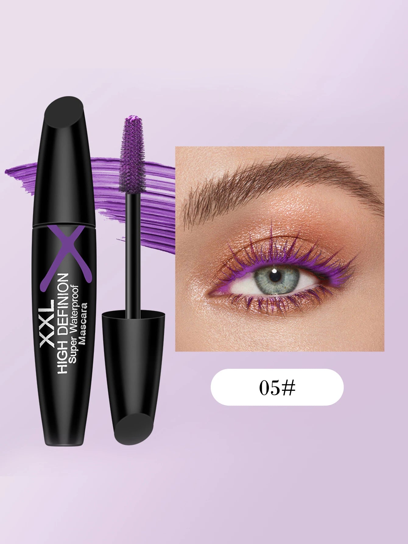 XXL plump 4D eye black waterproof, sweat proof, long-lasting, thick and slender mascara styling cream