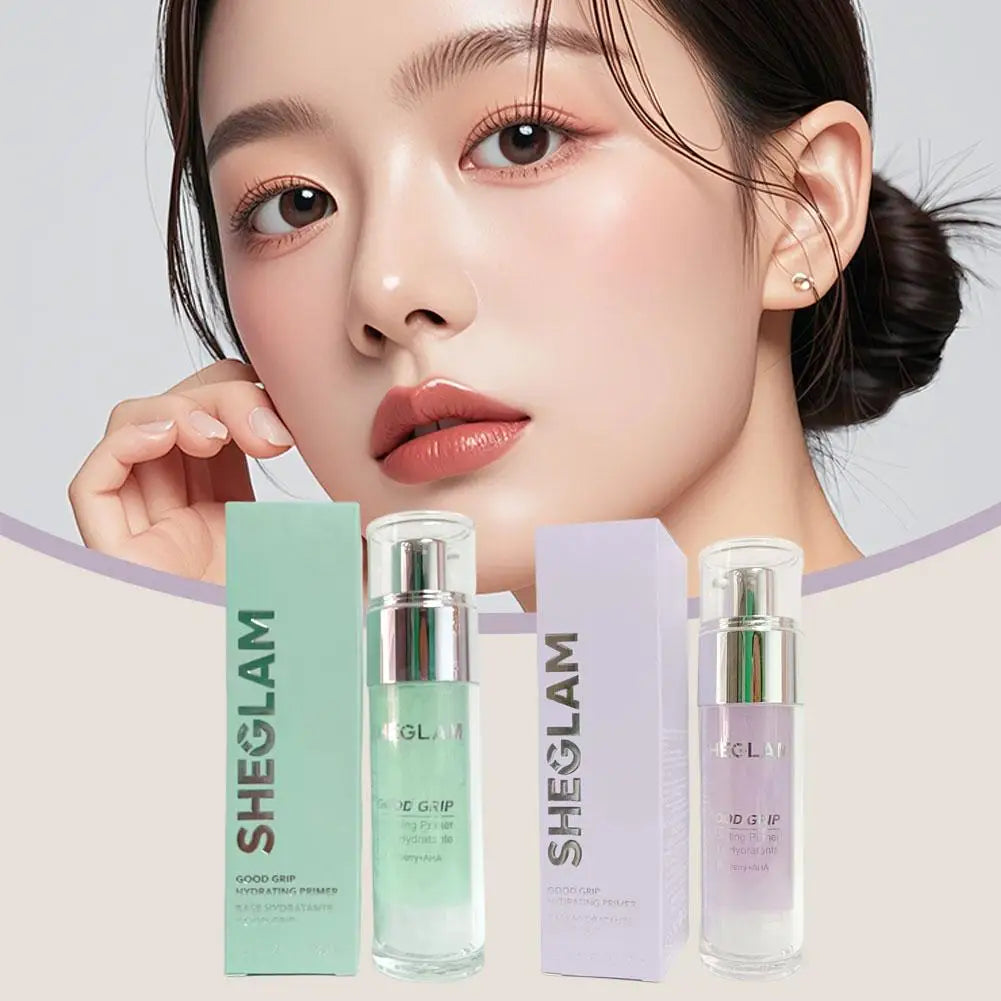 SHEGLAM Makeup Set-Hydrating Primer Glue Pre-Makeup Gel, Matte Oil Control Setting Spary, Liquid Blush, Contouring, Makeup