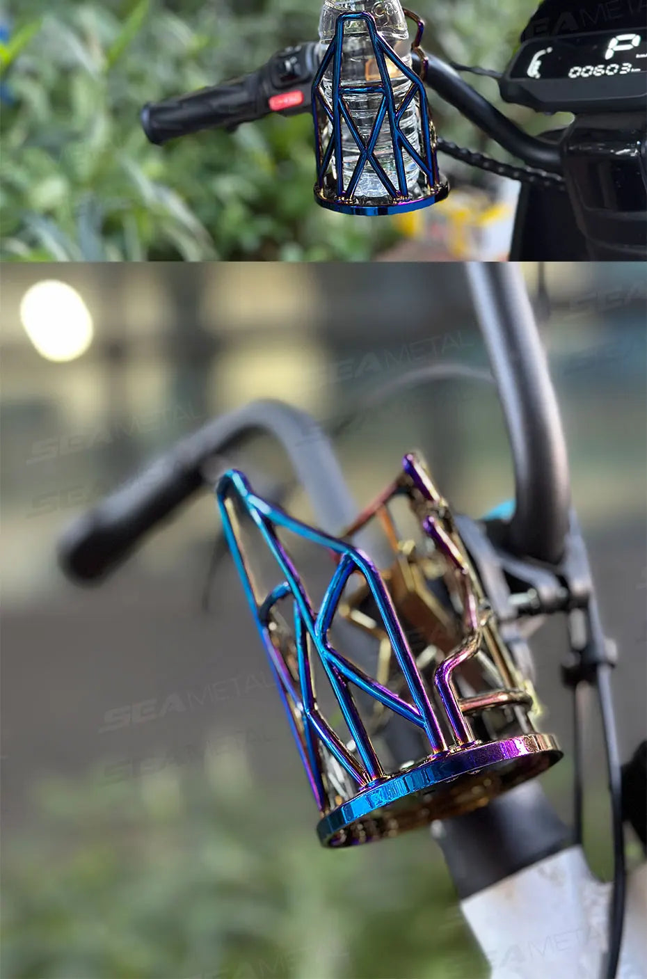 BLALION Motorcycle Universal Drink Holder Bike Water Cup Bottle Holder Handlebar Bottle Holder ABS Water Bottle Cage Accessory