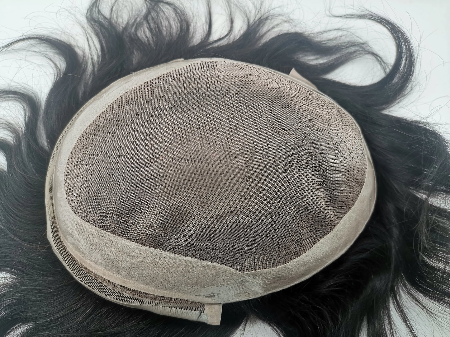 Toupee for Men Mono & NPU Human Hair Pieces Hair units Male Hair Replacement System Hair Prosthesis