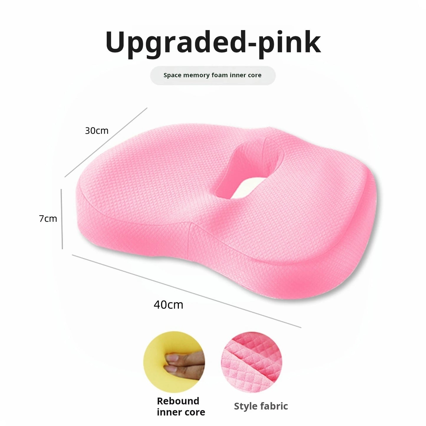 Seat cushion chair memory foam seat cushion butt hemorrhoids sedentary pregnant woman office chair cushion student breathable bu
