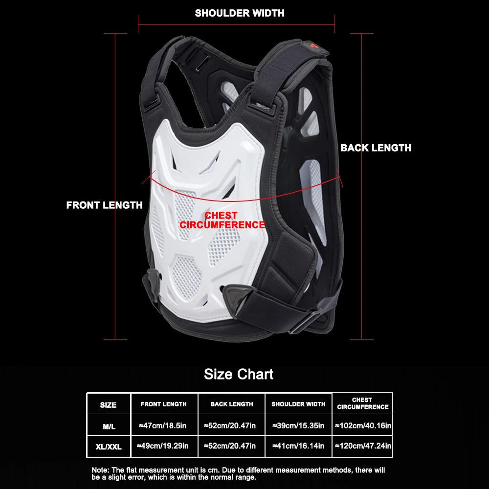 Professional Motorcycle Armor Vest Body Protective Gear Motocross DH MX MTB Dirt Bike Chest Back Protectors Moto Equipment