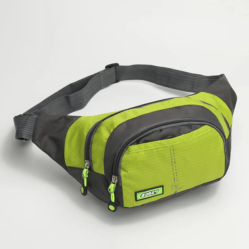 Travel Waist Bag Zipper Outdoor Sports Shoulder Bag Men's and Women's Waterproof Fashion Large-capacity Adjustable