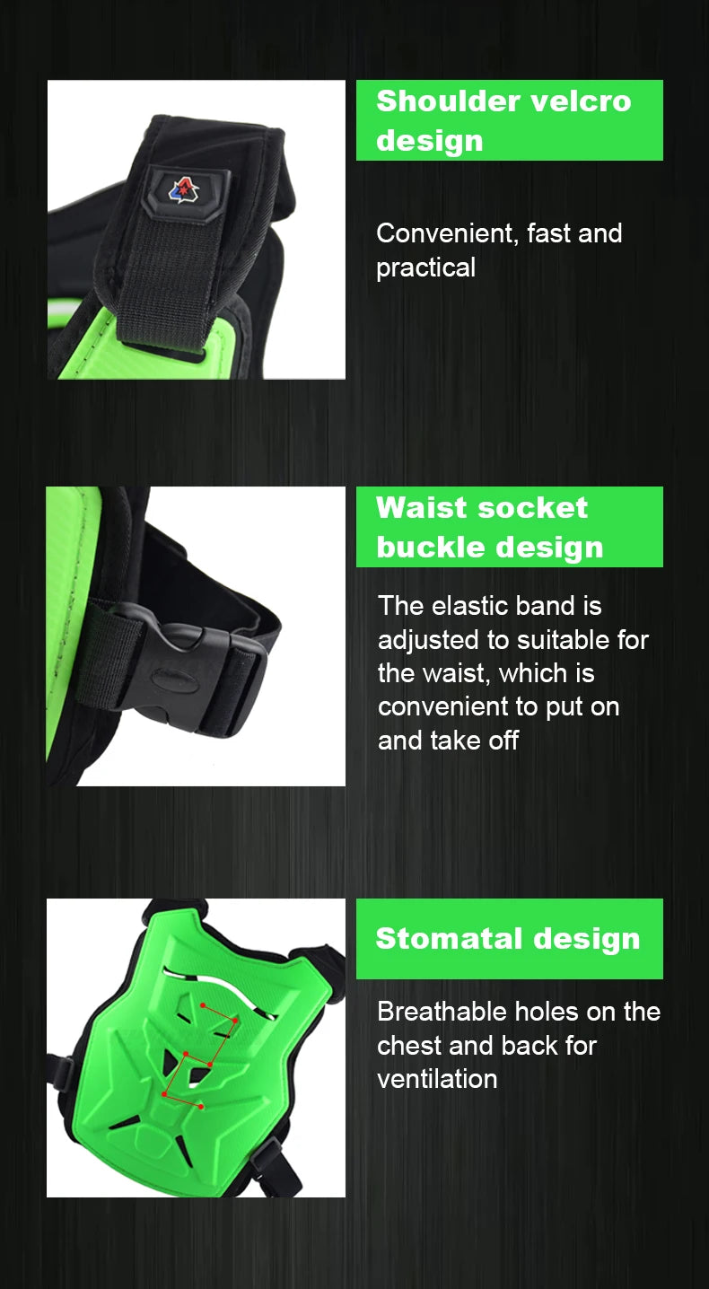 Vemar Off-road Motorcycle Body Armor Clothing Riding Racing Anti-Fall Motocross Chest Protector Hemp Rope Pattern Armor Men