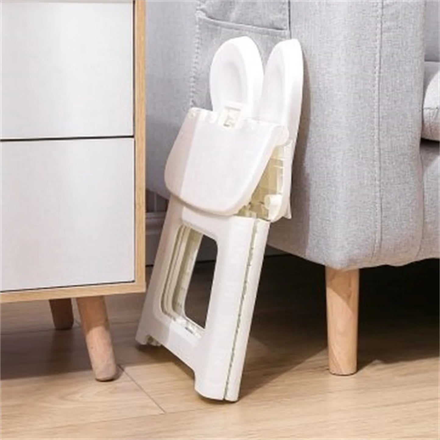 Bunny folding chair back chair thickened portable home chair outdoor creative stool cartoon back chair plastic folding