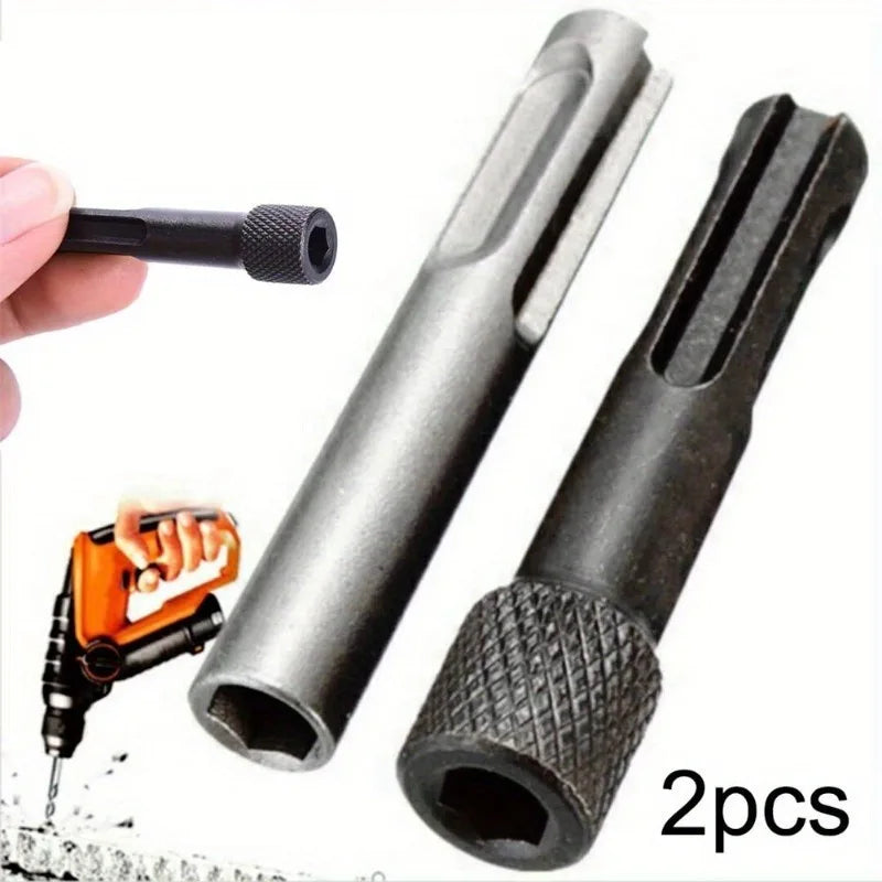 2pcs 1/4'' Hex Shank Screwdriver Holder Drill Bits Adaptor Converter Quick Release Kit for Hammers Impact Drill Bits