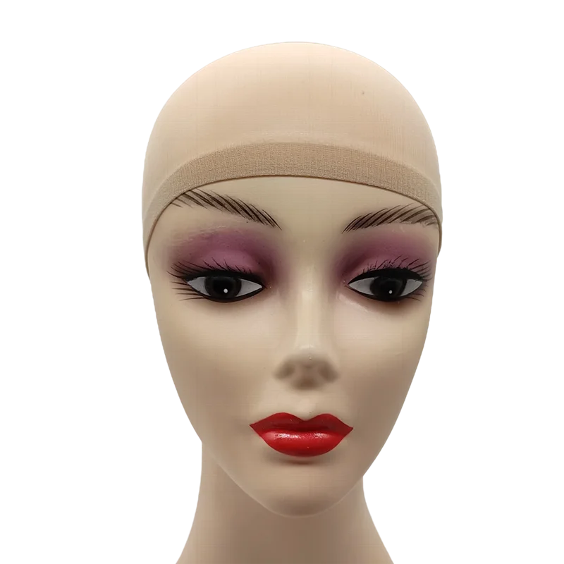 24pcs/Bag Top Stocking Wig Cap Hair Net For Weave Hair Wig Nets Black Brown Stretch Mesh Wig Cap For Making Wigs