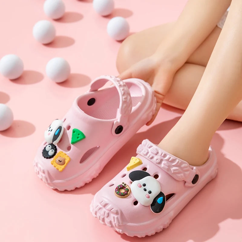 Cute Non-slip girls sandals garden shoes cartoon child baby sandals summer kids slippers high quality beach kids sandals