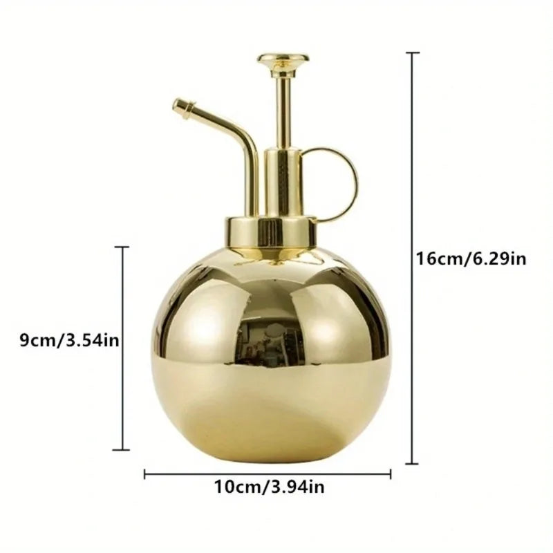 500ml Stainless Steel Watering Can for Indoor Plants Vintage Mister Spray Bottle Gardening Spraying Can Spritzer Bottles