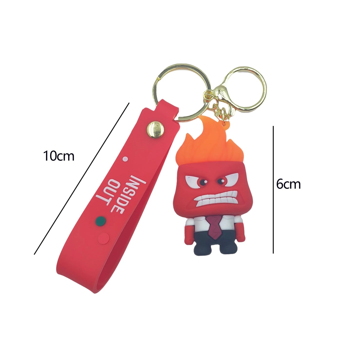New Inside Out 2 Keychain Kawaii Disney Movie Anime Anxiety Ennui Envy Cute Girls Creative Bag Pendant Car Keychain Toys Gifts