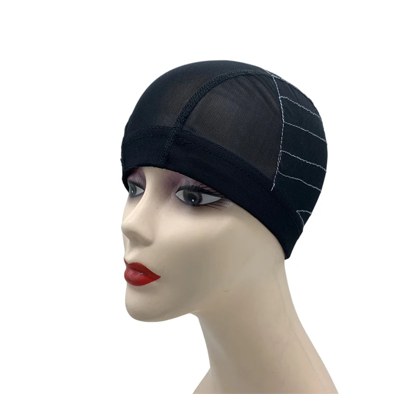 1PC Guideline Map Dome Cap Hair Styling Tools White Line Mesh Wig U Part Cap for Wig Making Closure 4X4/5X5/13X4/13X6 Options
