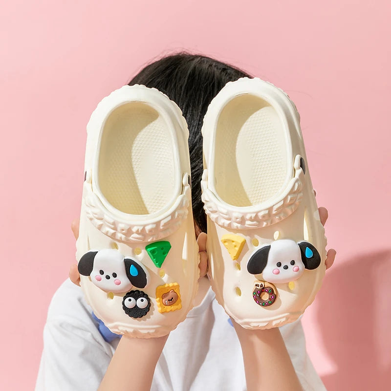 Cute Non-slip girls sandals garden shoes cartoon child baby sandals summer kids slippers high quality beach kids sandals