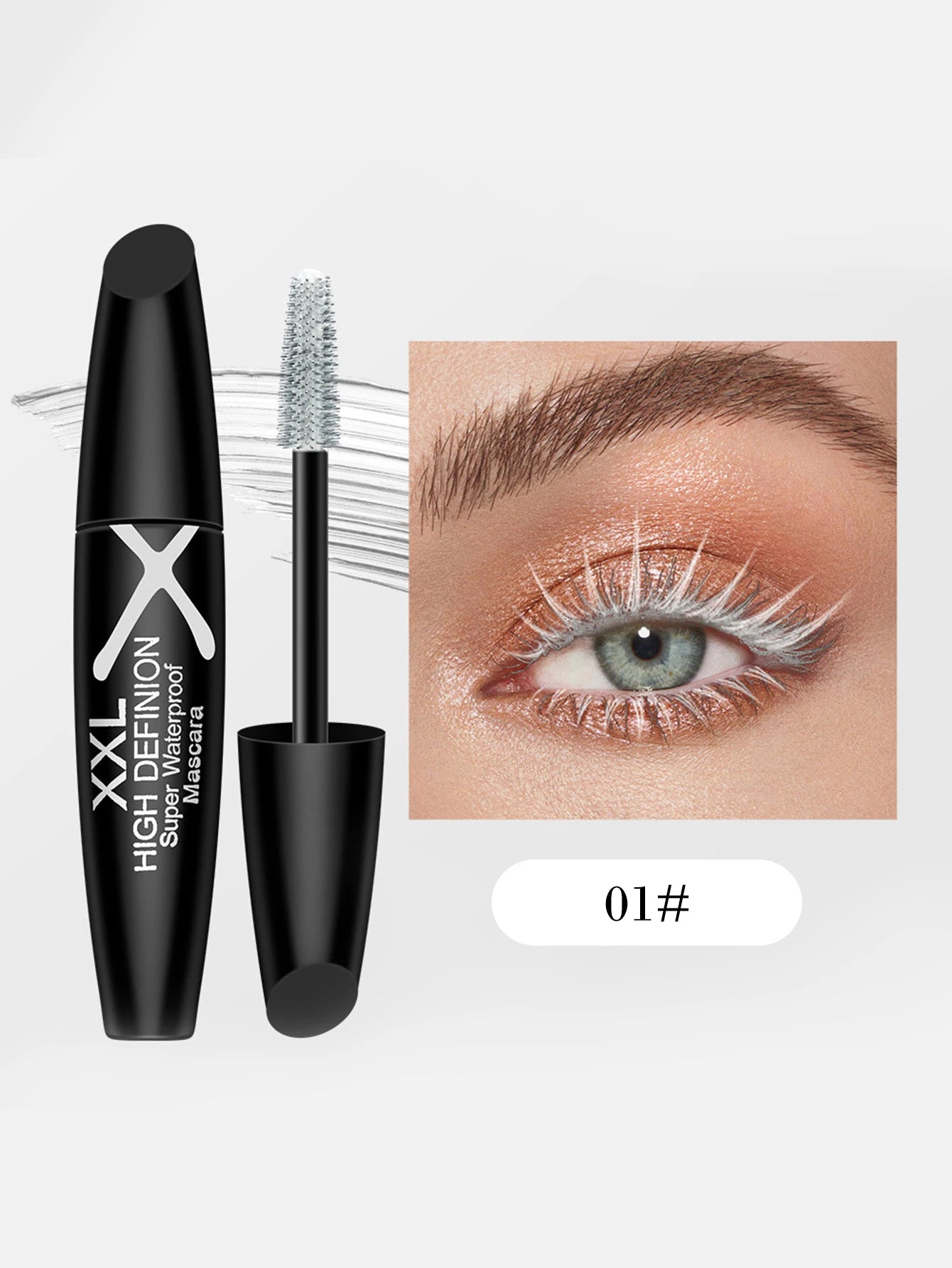 XXL plump 4D eye black waterproof, sweat proof, long-lasting, thick and slender mascara styling cream