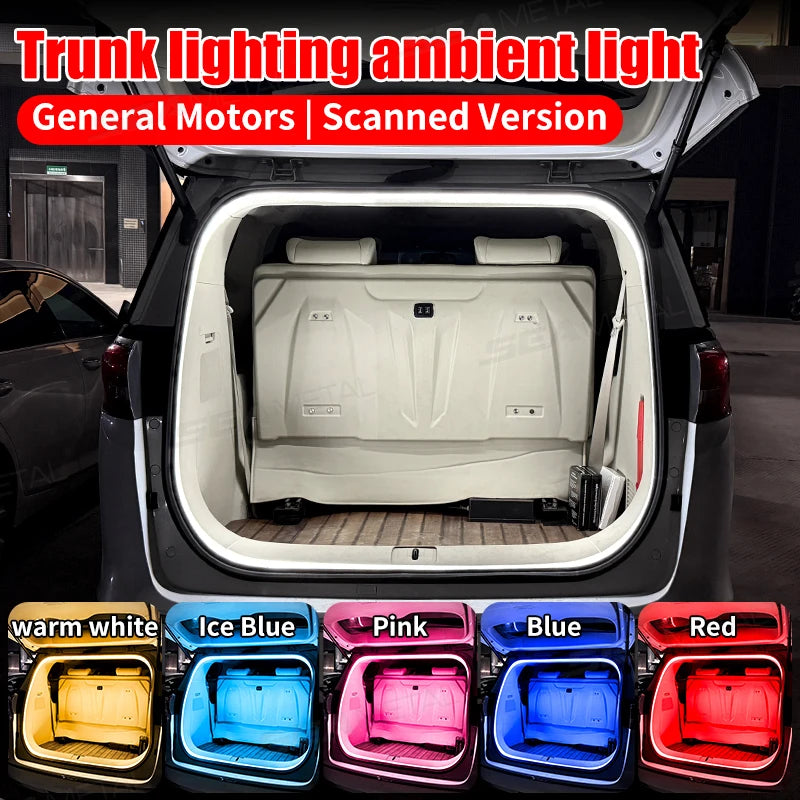 BLALION Car Trunk Dynamic Flowing Light Strip Automatic On/Off Scanning Lamp Flexible Waterproof Light Strip Hidden Installation