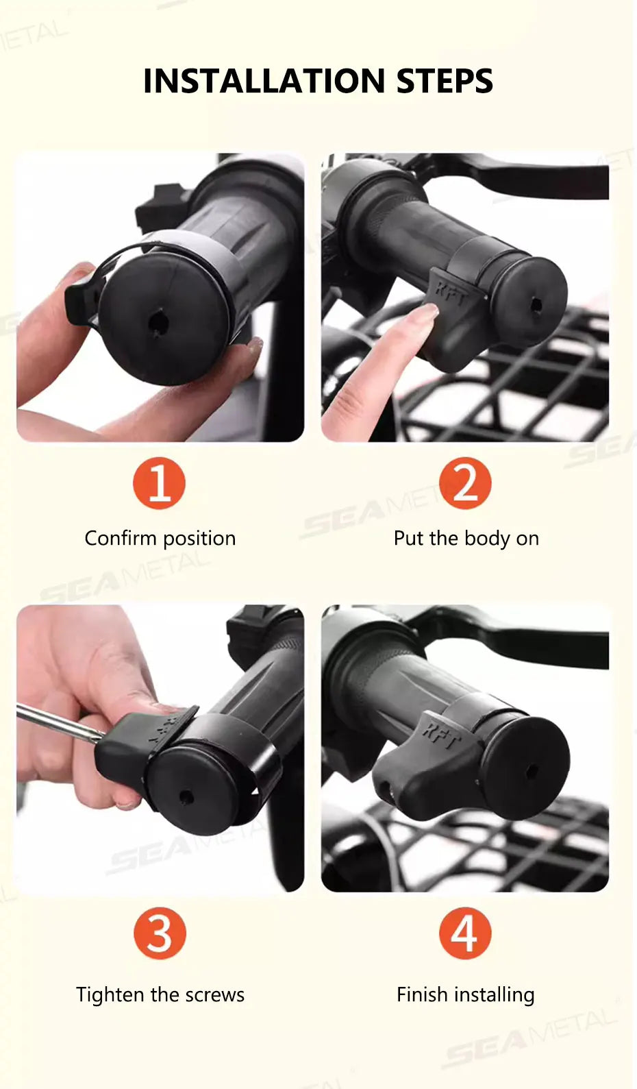 BLALION Motorcycle Throlette Holder Cruise Assist Control Wrist Rest Accelerator Booster Non-Slip Electric Less 34mm Handlebar
