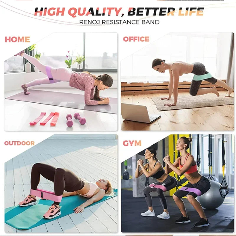 Resistance Band Exercises Yoga Elastic bands Butt Workout Hip Circle Anti-slip Durable Pull Gym Fitness Traning Pull Rope