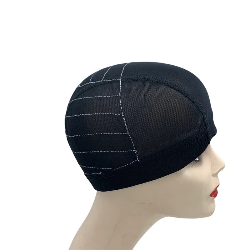 1PC Guideline Map Dome Cap Hair Styling Tools White Line Mesh Wig U Part Cap for Wig Making Closure 4X4/5X5/13X4/13X6 Options