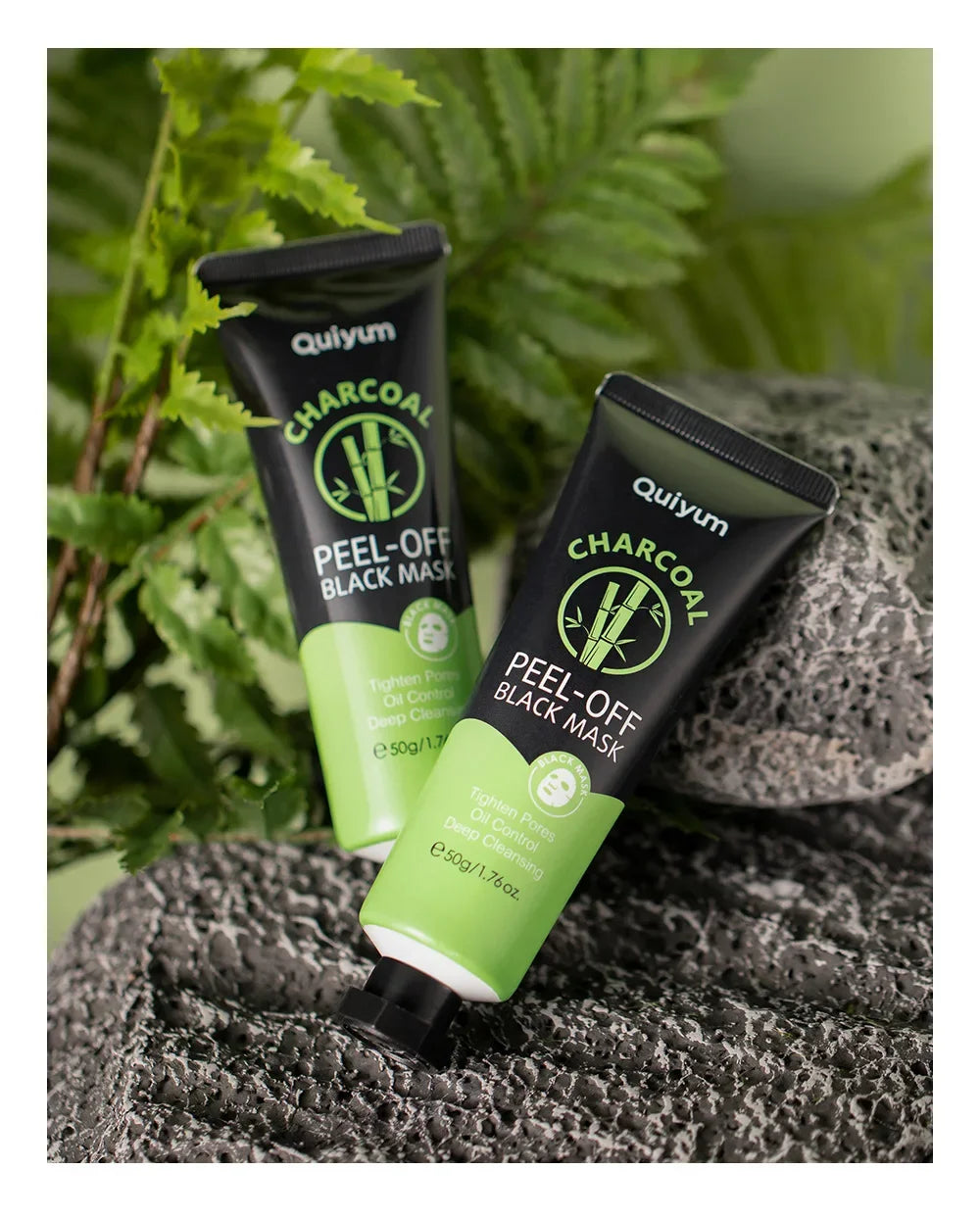Bamboo Charcoal Fiber Mask Blackhead Removal Deep Mask Deep Cleansing Cleansing Exfoliating Mask Treatment 50g
