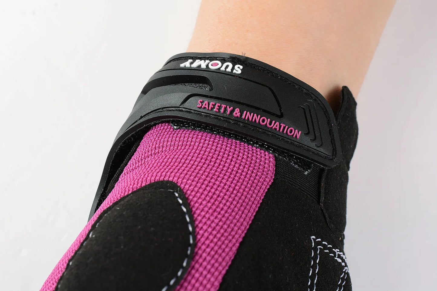 SUOMY Women Motorcycle Gloves Summer Breathable Motorbike Racing Gloves Lady Pink/Purple Motocross Gloves Touch Function
