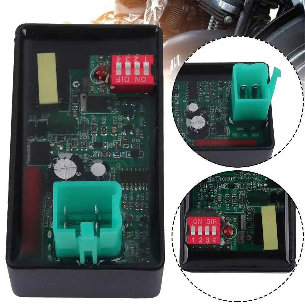 Motorcycle Lgnition 6 Pin 5 Pin AC CDI Box 4 Pin DC CDi with DIP Switch Speed limit4000-12000 for BIZ100 SUPER100 XY50-Q WEB100