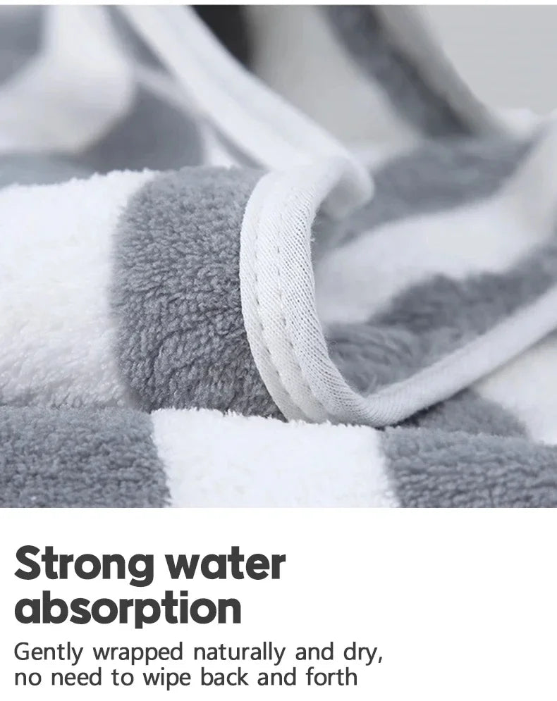 Thickened Absorbent Quick Drying Bath Towel Beach Towel Soft Face Towels Bathroom Men Women's Household Use For Home For couples