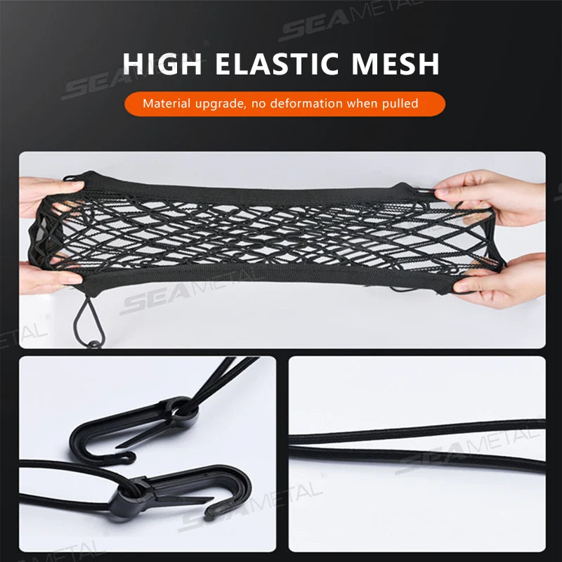 BLALION Motorcycle Helmet Storage Trunk Bag Motorcycle Luggage Net Hook Hold Cargo Bike Scooter Mesh Fuel Tank Luggage Equipaje