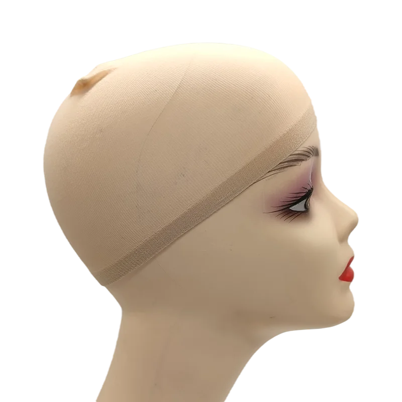 24pcs/Bag Top Stocking Wig Cap Hair Net For Weave Hair Wig Nets Black Brown Stretch Mesh Wig Cap For Making Wigs