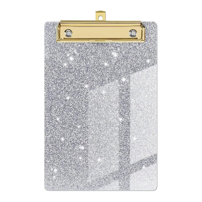 2pcs Glitter Acrylic Office File Clipboard Student Supplies Meeting Minutes Doctor Nurse Writing Pad Pad Perfect
