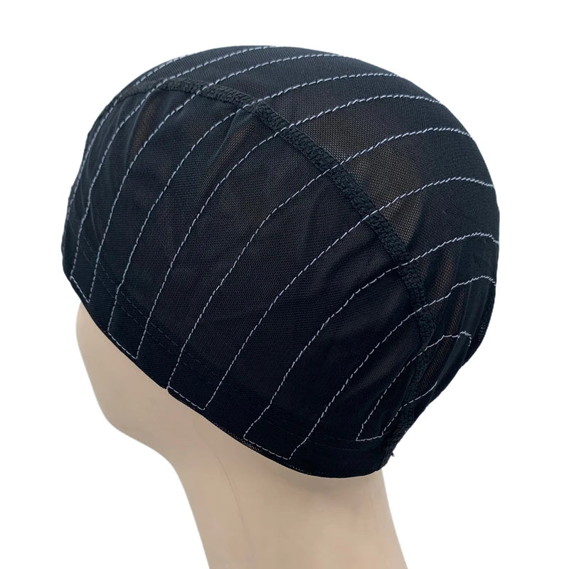 1pc Mesh Wig Caps For Sewing Machine Training 5x5 Lace Closure Wig Caps Spandex Dome Guideline Wig Caps for Making Wigs