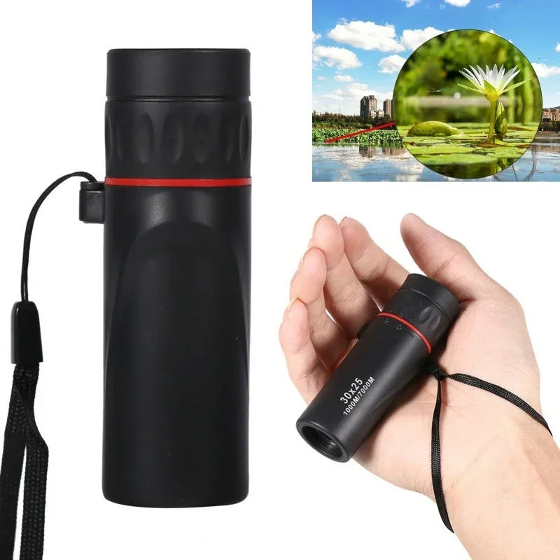 1 Pcs Mini Monocular Scope Zoom Telescope Handy Optics Scope For Outdoor Camping Travel Hunting Oculares Telescop