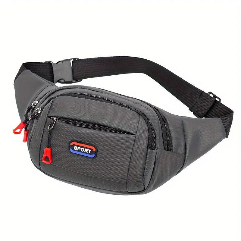 Men's Outdoor Sports Waist Bag, Mountaineering & Running Chest Bag, Waterproof Multifunctional Crossbody Bag