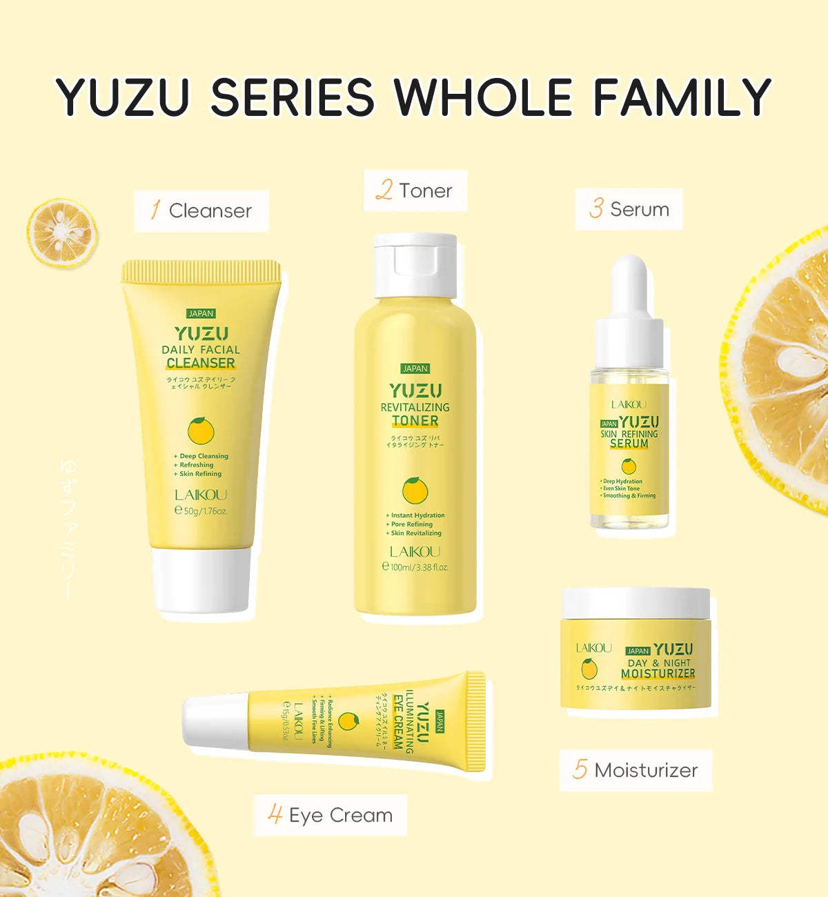 LAIKOU YUZU Eye Cream Anti Dark Circle Eye Bags Whitening Cream Wrinkle Removal Serum Eyes Firming Skin Care Beauty Health 15g