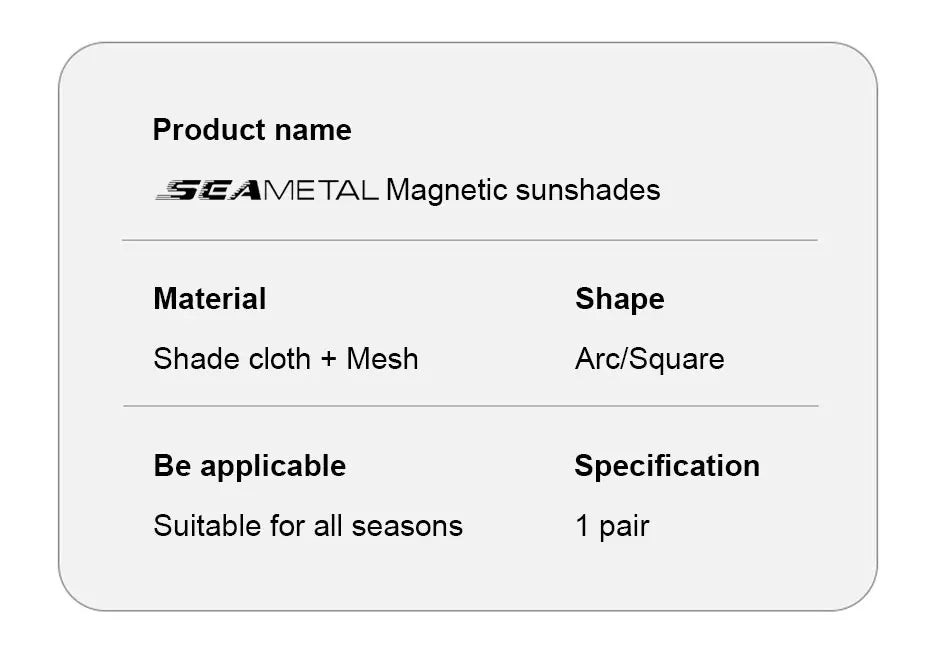 BLALION Double Layer Car Sun Shade Side Window Curtain Uv Protection Mesh Curtains Mesh Sun Shade Cover Magnetic Mosquito Net