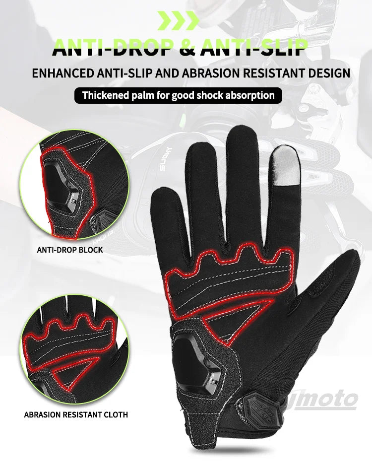 Suomy Motorcycle Gloves Men Women Summer Motorbike Racing Gloves Touch Screen Breathable Motocross Moto Biker Cycling Gloves