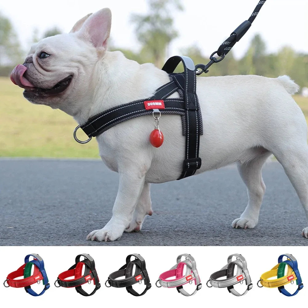 Dog Harness Chest Strap Puppy Accessories Pet Supplies Collar Tactical Vest Dogs Things Leash Cats Products Collars