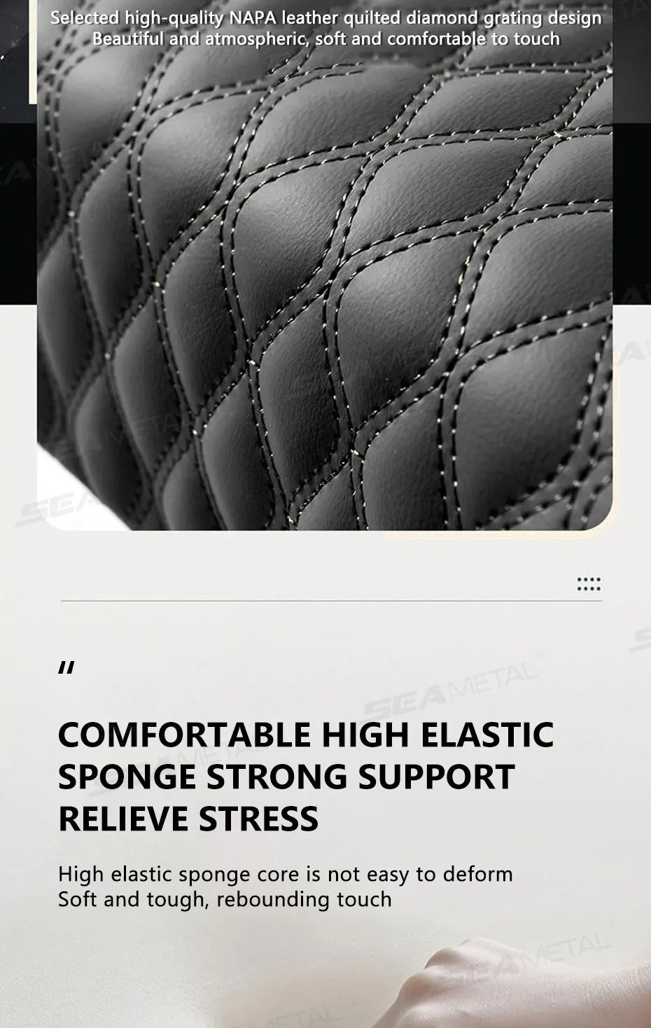 BLALION Car Armrest Box Thicken Height Pad Arm Rest Cushion with Tissue Box Cup Holder Memory Cotton Elbow Support Height Pad