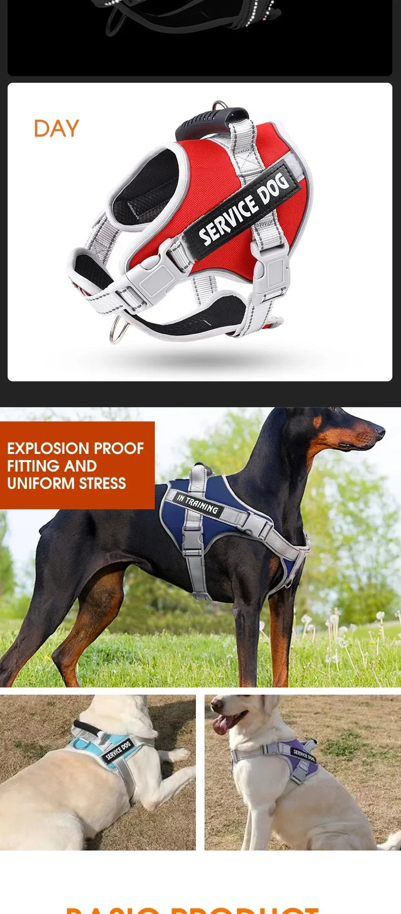 Puppy Harness for Dogs Accessories Dog Supplies Collars Harnesses Leashes Big Dog Leash Pet Collar Small Pets Things