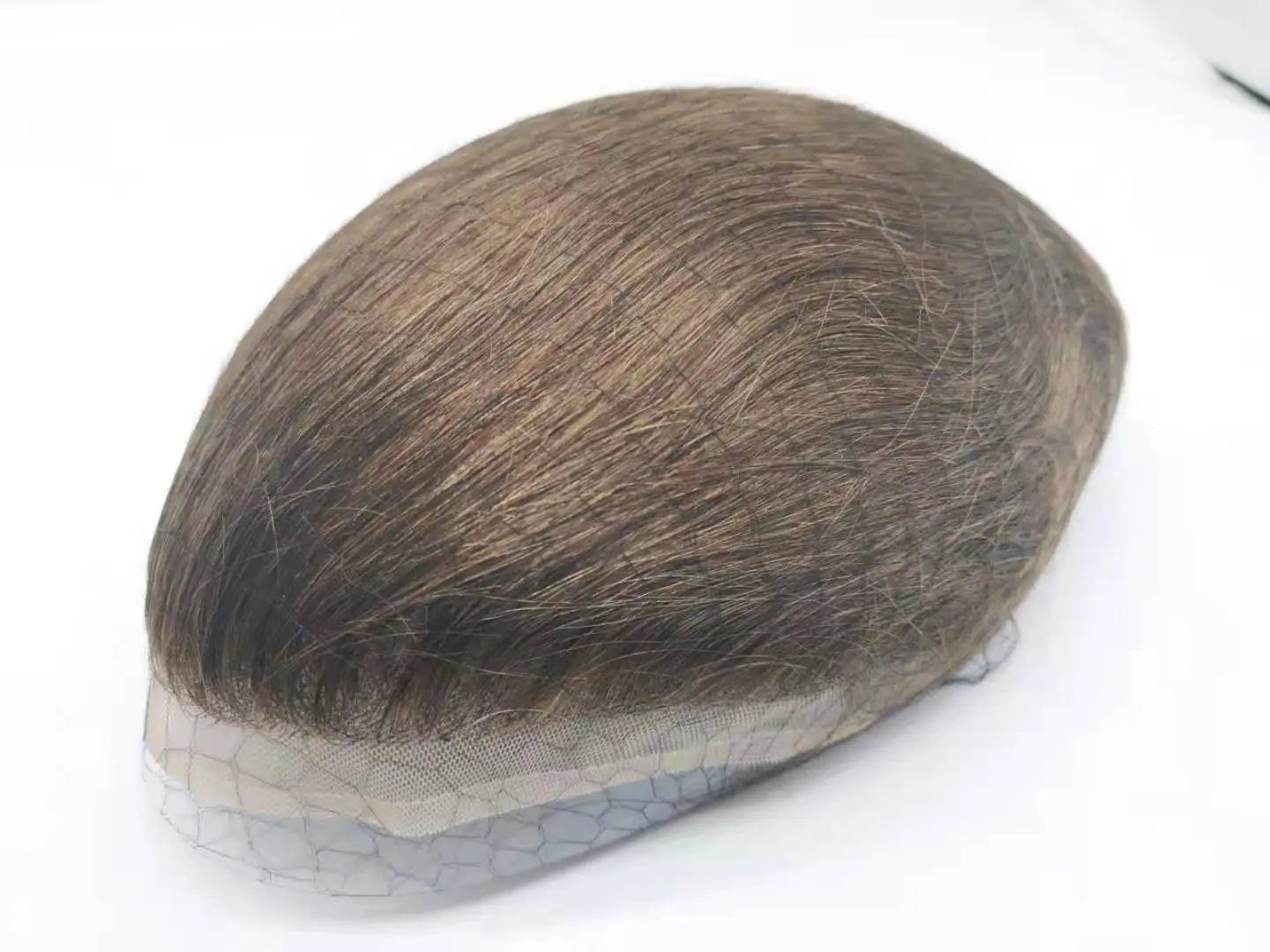 NLW Toupee for Men European Human Hair Pieces Hair Prosthesis Mens Swiss Lace Front with PU Around Hair Replacement System