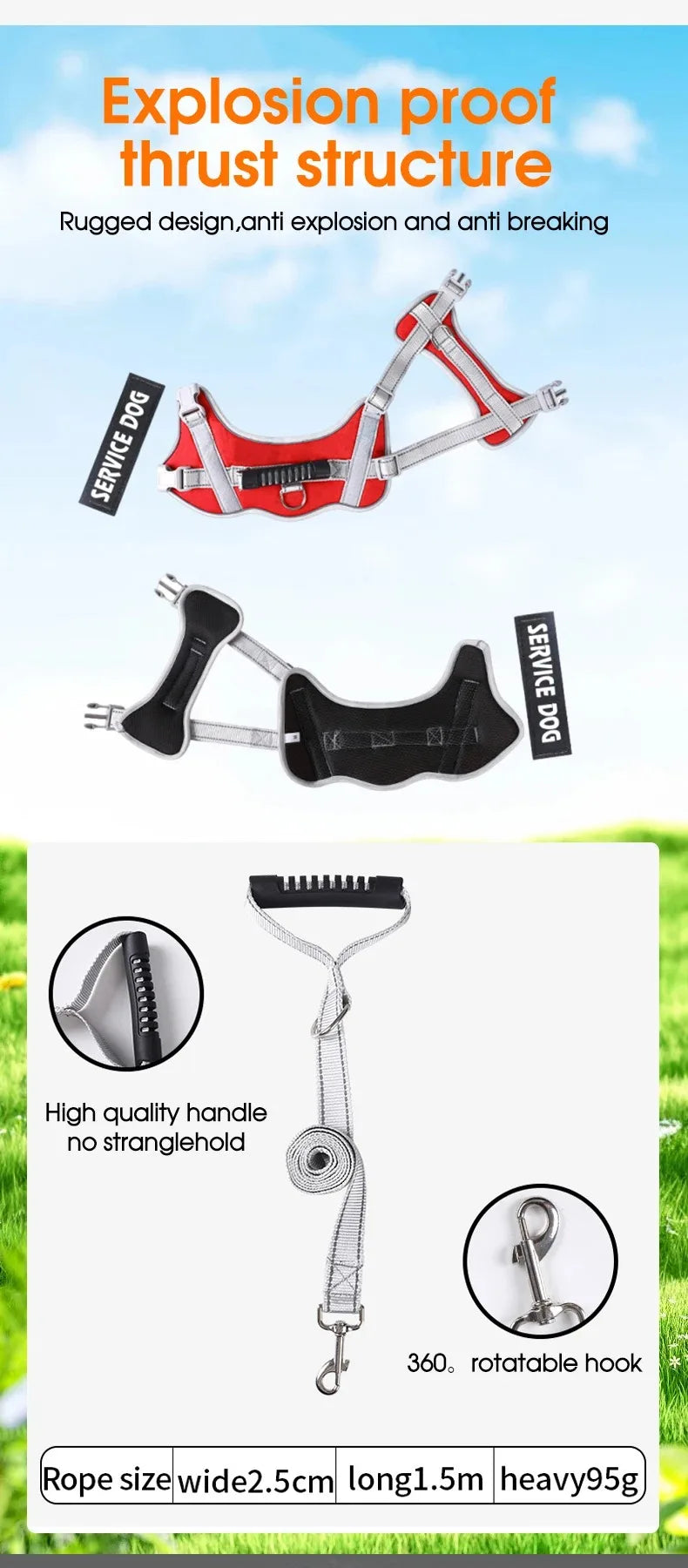 Puppy Harness for Dogs Accessories Dog Supplies Collars Harnesses Leashes Big Dog Leash Pet Collar Small Pets Things
