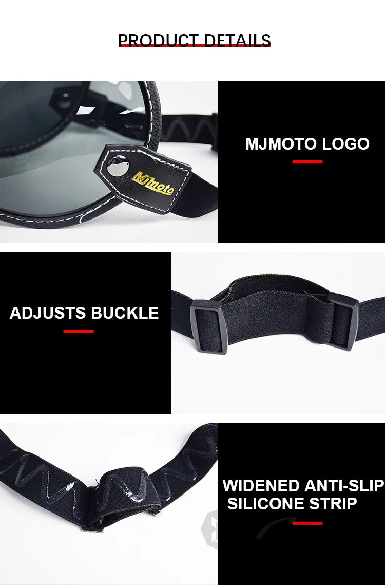 Universal Sun Visors For Motorcycle Helmet Open Face 3/4 Helmet Bubble Visor Anti-UV Motorbike Glasses Windproof Motocross Lens