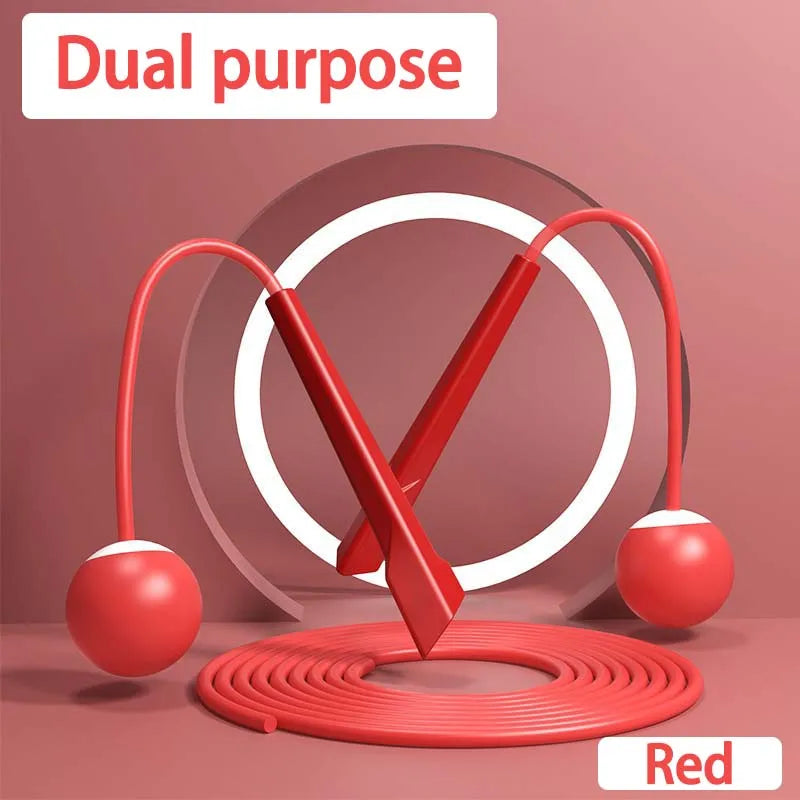 Dual Purpose Jump Rope Household Cordless Exercise Jump Rope Lightweight Fitness Fat Burning Weight Loss Exercise