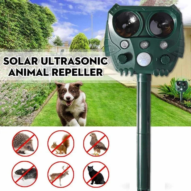 1 PC Garden Solar Powered Outdoor Animal Repeller Motion Sensor Flash Light Dog Cat Raccoon Rabbit Animal Dispeller