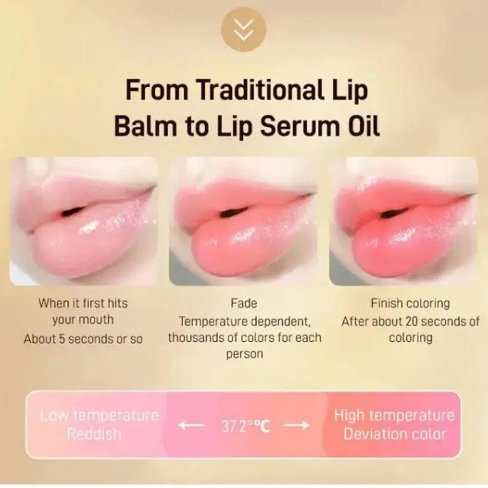 Color Change Volumising Lip Oil Plumper Serum Sexy Lip Lip Increase Fine Oil Gloss Moisturizing Lip Brighten Elasticity Lip Care