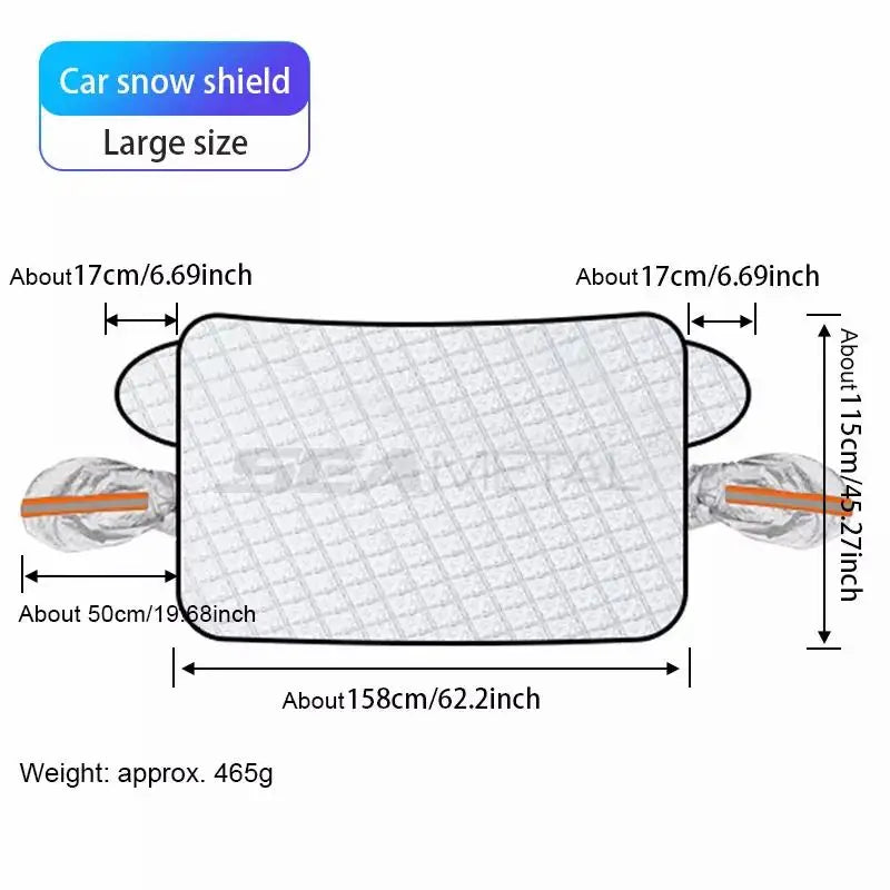SEAMETAL Magnetic Car Snow Shield Frost Prevention Front Windshield Sunshade Thickened Snow Shield Car Cover For Car Accessories