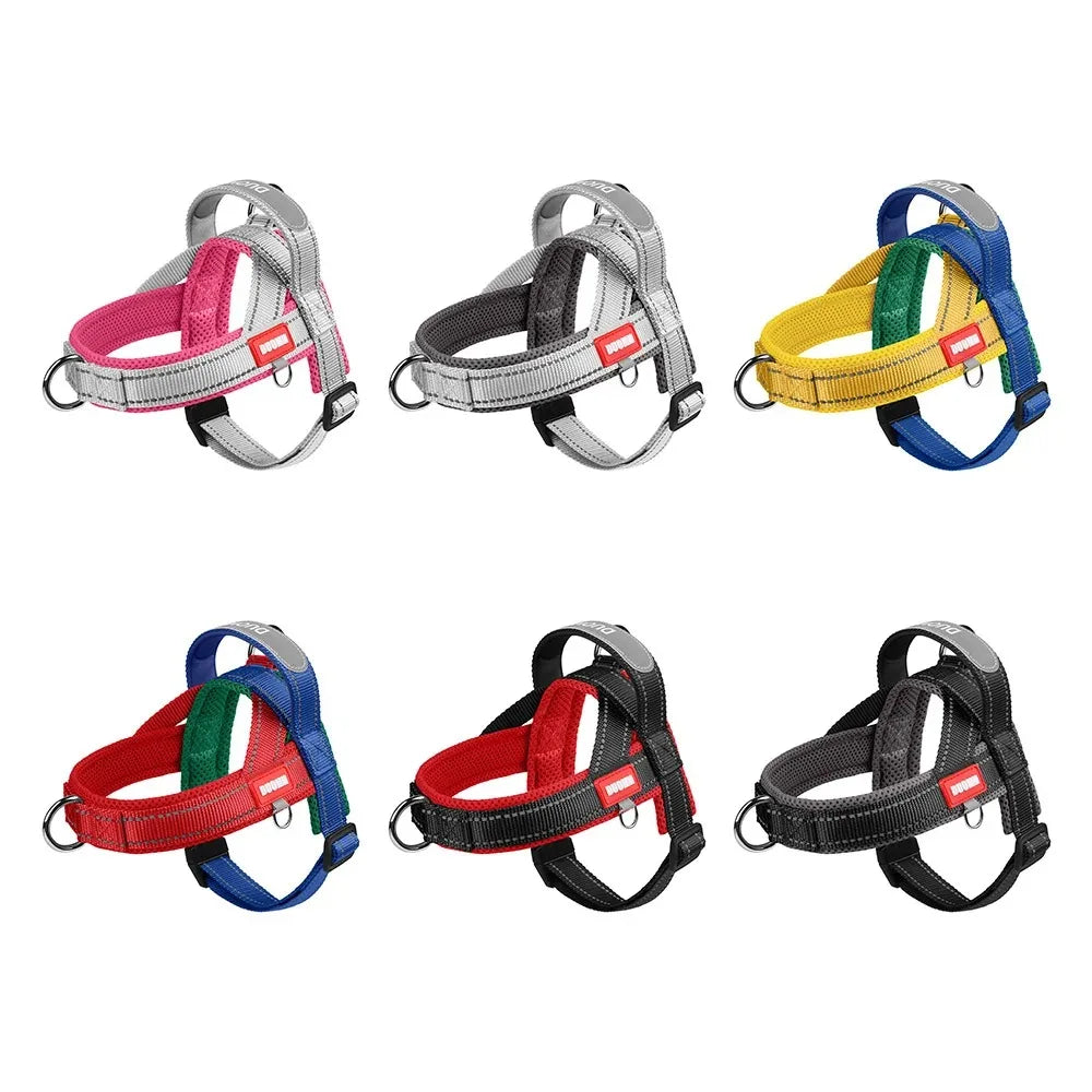 Dog Harness Chest Strap Puppy Accessories Pet Supplies Collar Tactical Vest Dogs Things Leash Cats Products Collars