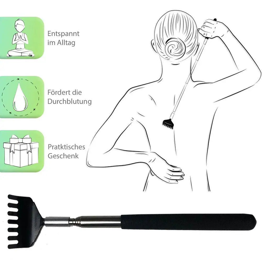 Adjustable Back Scratcher Steel Back Massage Telescopic Anti Itch Claw Massager Back Massage For Elders Tickle Massage Stick
