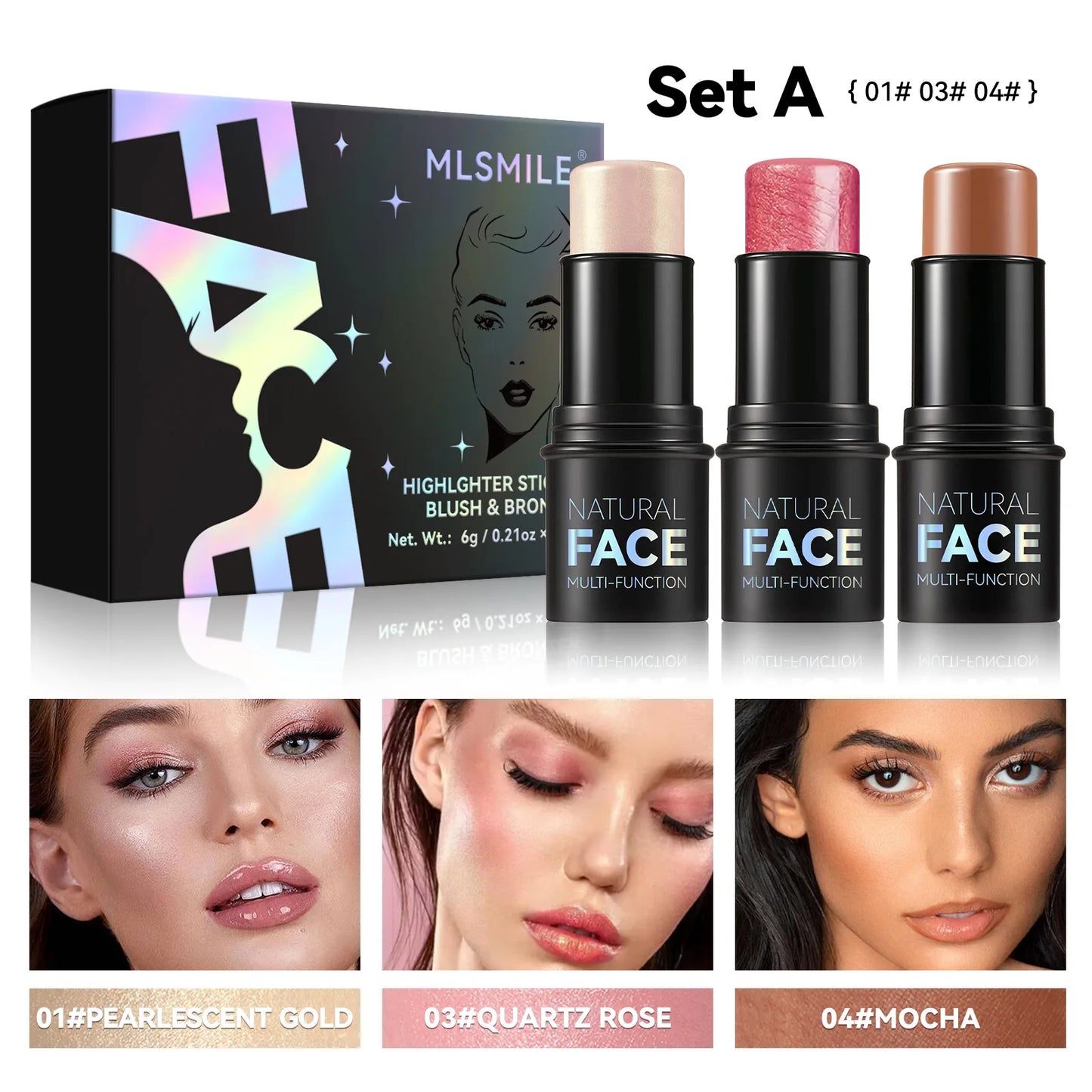 Magic Blush Stick Cheek Lip Tinted Moistured Blush Stick Silky Brighten Blush Cream Blusher Cosmetics Tubes Matte Contour