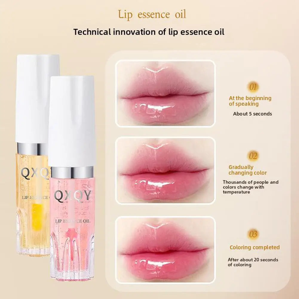Color Change Volumising Lip Oil Plumper Serum Sexy Lip Lip Increase Fine Oil Gloss Moisturizing Lip Brighten Elasticity Lip Care