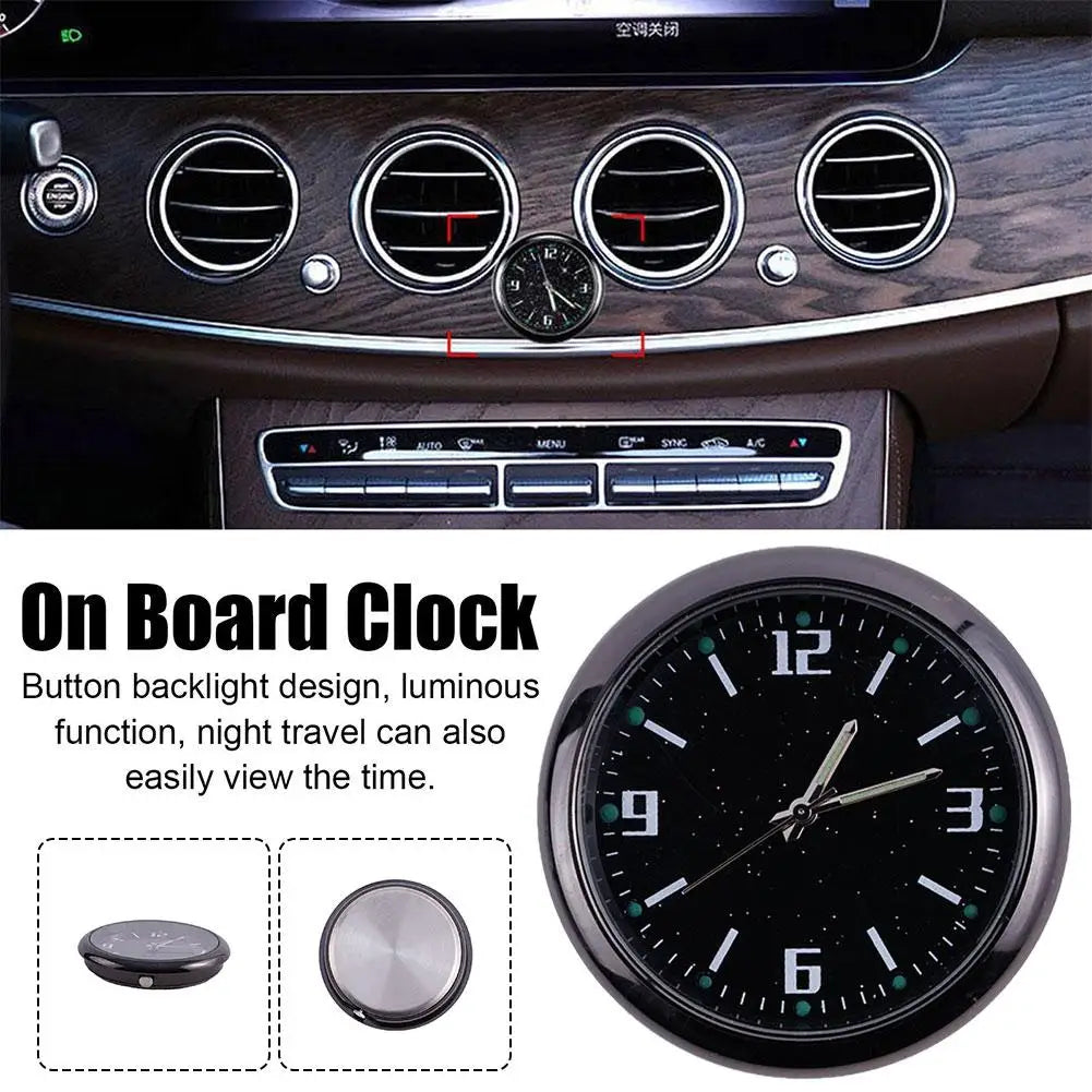 Luminous Auto Gauge Clock Mini Car Air Vent Waterproof Quartz Clock with Clip Air Outlet Watch Clock For Styling Car Accessories
