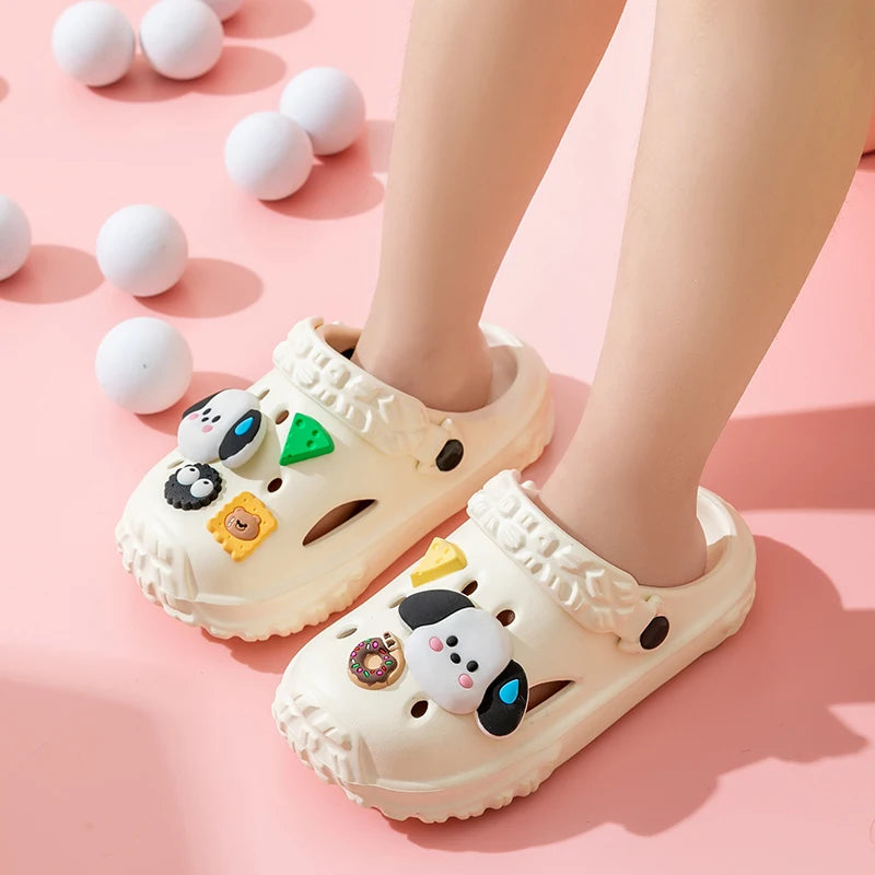 Cute Non-slip girls sandals garden shoes cartoon child baby sandals summer kids slippers high quality beach kids sandals
